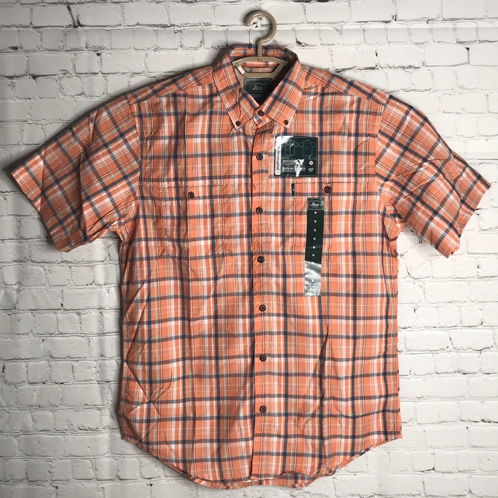 G.H. Bass & Co. plaid button down polo